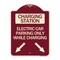 Signmission Charging Station Electric Car Parking Only While Charging with Left and Right Down Po, BU-1824-24282 A-DES-BU-1824-24282 - alternate 1